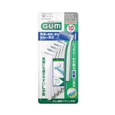 GUM牙周護理牙間刷組：L型(0SSSS' 1SSS' 2SS)10入/I型(1SSS' 2SS)20入/牙線，深層清潔牙縫，預防牙周病, 1個, L型牙間刷1SSS(10入)