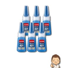 록타이트 다용도 초강력 순간접착제 401, 6개