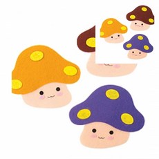 삼땨 환경꾸미기 버섯 소 찍찍이교구 놀이방벽꾸미기 벨크로벽지