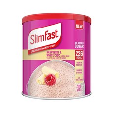 슬림 패스트 라즈베리 앤 화이트 초콜릿 파우더 365g Slimfast Raspberry & White Chocolate Powder 365g, 1개