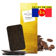 Richart 리차트 프랑스 명품 추아벨로 72% 다크 초콜릿 바 4개입 75g 3개