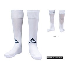 스타 축구 양말 스타킹(아동 사이즈) 발사이즈 SO162S 18호 (17~19cm) 착용 가능, SO162S-30 화이트/블랙