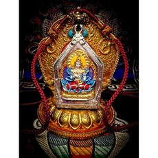 極珍貴舍利總集甘露寶印製淨業滅罪 精工 彩繪 金剛薩埵 嘎屋, 1個