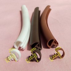 5/10M PVC 나무 문 창 새시 씰 범퍼 스트립 Weatherstrip 방음, 02 5M, 01 5mm x 8mm, 02 white