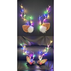 聖誕節髮箍 鹿角裝飾髮夾, (圖下)果實一對