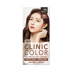 꽃을든남자 크리닉 칼라염색약, 1개, N6 자연갈색