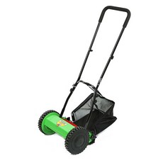 免電力 升級款40CM 集草袋 花園草坪修剪園藝工具 手推式滾刀滾筒割草機, 1個, 16吋輪(只能物流)