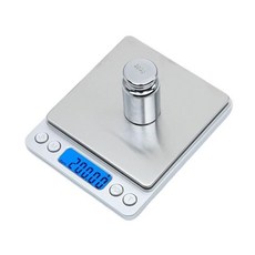 RuiMi 디지털 주방 스케일 고정밀 0.1g 단위 0.5g~3.0kg 용기 인용/자동 끄기 기능 소형 초소형 다용도 대응 전자 저울 실버, 1개, 상세페이지 참조