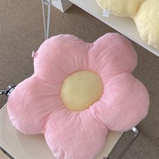 【臺灣出貨】坐墊 靠背坐墊 靠枕 靠墊 抱枕可愛坐墊冬季家用地上懶人加厚坐墩靠背一體宿捨臥室飄窗屁墊子 EALG, 粉花朵