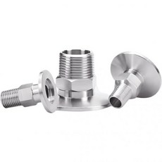 1개 KF16 진공 18인치 BSPT 수나사 스테인리스 플랜지 파이프 헥스 피팅