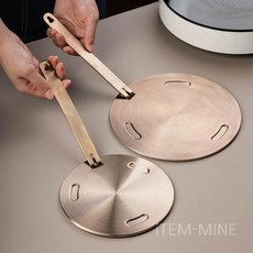 뚝배기인덕션 인덕션어댑터 스테인레스 인덕션 어댑터 플레이트 인덕터 두꺼운 열전달판, 7. 20cm 핸들 열전도판