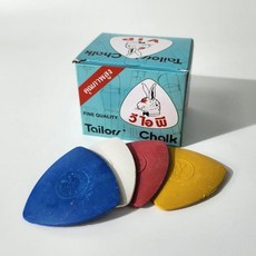 봉제 재단용 컬러초크 12개 세트 바느질 미싱 수선 표시펜 분필 도구, 기본