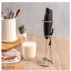 三能 手持電動奶泡器 (手柄-黑色) 柚子烘焙食品