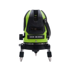 신콘 NEW 그린 라인 레이저레벨기 GB-2000GS 마그네틱댐핑 추방식 수직4+수평1+포인트2+바닥점1(레드) 고급일제샤프다이오드, 1개