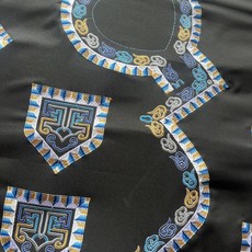 蒙古少數民族服裝服飾花邊刺繡圖案, 1個, 衣領1