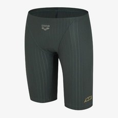 백화점상품 아레나 남성수영복 레이어 4부 카키 레이어드 느낌 실내수영장수영복