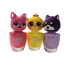 Tomini Friends 水性美甲, 貓 + 小雞 + 狗, 1套