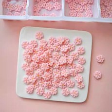 미니 벚꽃 플라워 식용 초콜릿 케이크 봄 디저트 데코 장식 120개입, 옵션 05