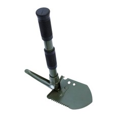 접이식 캠핑 삽 작은 전술 생존 삽 컴팩트 야외 굴착 삽 휴대용 잡초 뽑기 도구, 9CC101259_LYH, 1세트, Green