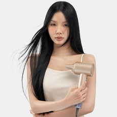 노블앤코 오토히트쿨 항공모터 헤어 드라이기 BLDC 터보 저소음 여행용 미용실 드라이어, 화이트