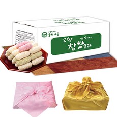 찹쌀 유과 한과 선물세트 900g 백년초 쑥 전통한과 명절 추석 설날 간식용 제수용, 1개