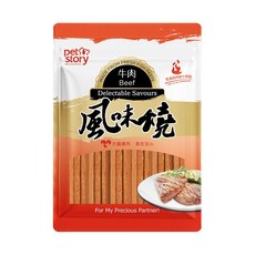 pet story 寵物物語 風味燒貓點心 貓零食, 牛肉, 40g, 1個