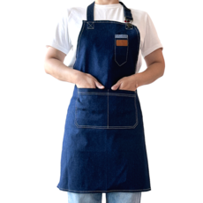 원피스앞치마 데님 카페 1 / 2 / 4 / 6 SET, 2개, 데님앞치마