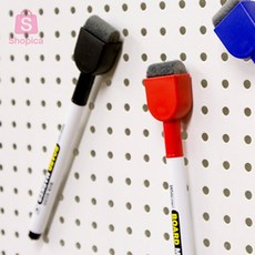 [샵피카] 지우개보드마카 2P 화이트보드마카 자석보드마카 보드마커 보드마카수성, 파랑