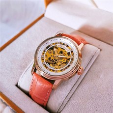 新款時尚簡約手表女氣質全自動機械表女雙面鏤空潮流夜光防水女表【時禮】