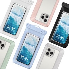 디스텔 프리미엄 IPX8 완벽잠금 물기차단 휴대폰 방수팩, 1개, 누드핑크