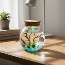 모모 마리모키우기 LED유리병