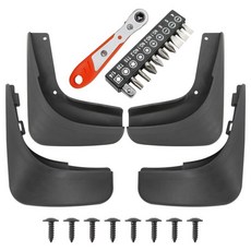 골프 해치백 머드 플랩 스플래시 가드 앞뒤 머드가드 차량용 내구성 보호, 1개, 3. 4PCS-B