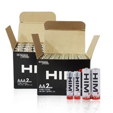 HIM 알카라인 건전지 벌크 AA 20p + AAA 20p, 1세트
