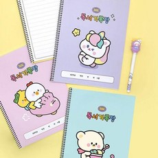 쪼꼬미친구들 독서 기록장 독후감 공책 감상문 랜덤, 1개, 상세페이지 참조