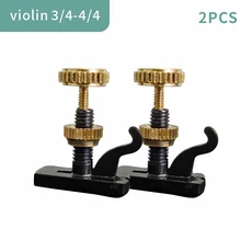 2PCS-10PCS 영국 힐 스타일 바이올린 파인 튜너 바이올린 현 조절기 4/4 3/4모든 구리 세 가지 색상으로 제, 07 Black Gold 2PCS
