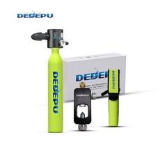 DEDEPU 0.5L 便攜式應急潛水氣瓶, 檸檬黃,0.5L