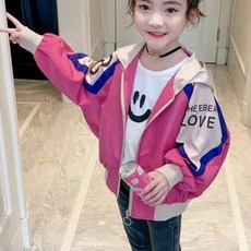 ZAIHAN 孩童拼色連帽外套