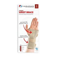 Thermoskin 손목 손 보호대 베이지 오른쪽 XS/SM, Thermoskin 손목 손 보호대, 베이지, 오른쪽,