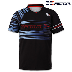 한정수량아울렛 스펙트럼 RT-3/4121 블랙 남여공용 반팔티셔츠 배드민턴 탁구 스쿼시 트래킹