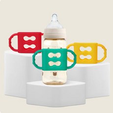 하이비 실리콘 젖병 손잡이, 실리콘젖병손잡이 자동차 1P, 옐로우, 1개