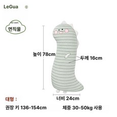 안고자는 긴베개 대형 측면 수면 인형 바디필로우 다리 쿠션 독서 허리받침 분리세탁 가능, 귀여운 공룡