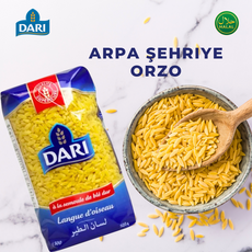 DARI Arpa Sehriye Orzo Premium Durum Wheat Pasta 다리 아르파 셰히리예 오르조 프리미엄 듀럼 밀 파스타, 1개, 500g