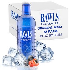 볼스 구아라나 10온스(295.7ml) 12개 팩 BAWLS Guarana Original BAWLS Guarana Drink Guarana Soda Guarana Fuele, 7ml