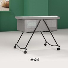 多功能移動式嬰兒床 新生兒搖籃床 便攜睡籃, 基礎摺疊款 只含床墊