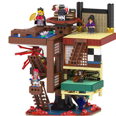 코코핑크 귀멸의칼날 레고 피규어 무한성 배경세트 호환블럭 귀칼굿즈, 5번(8명) 배경미포함, 1개