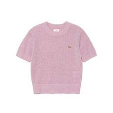 리 LEE 우먼 부클 반팔 니트 핑크 177822