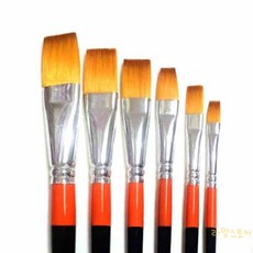 루마 그림붓 4호 평붓 캘리그라피