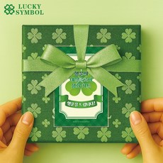 [럭키심볼] 행운의 네잎클로버생화 투명 폴더 코팅카드 특별한선물/메세지카드/네잎클로버굿즈/행운부적/응원선물/행운의선물, 02.메세지 투명 폴더카드