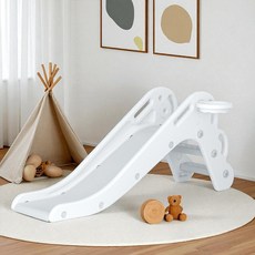 바브레 루코 아기 미끄럼틀, 화이트&그레이, 1개