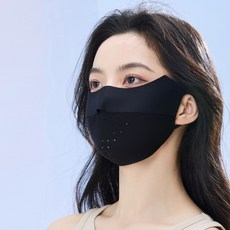 예삐스토어 통풍 마스크 냉감 기미 숨쉬는 귀편한 운동용 여름 안면 쿨 스포츠 자외선차단, 1개, 블랙